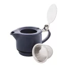 Set ceainic, 430 ml, 2509E17597, Everestus, Ø160x150 mm, Ceramica, Otel, Albastru dark
