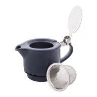   Set ceainic, 430 ml, 2509E17597, Everestus, Ø160x150 mm, Ceramica, Otel, Albastru dark