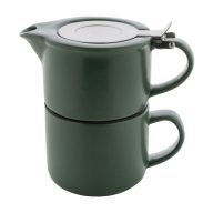   Set ceainic, 430 ml, 2509E17598, Everestus, Ø160x150 mm, Ceramica, Otel, Verde