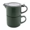 Set ceainic, 430 ml, 2509E17598, Everestus, Ø160x150 mm, Ceramica, Otel, Verde