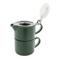   Set ceainic, 430 ml, 2509E17598, Everestus, Ø160x150 mm, Ceramica, Otel, Verde