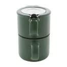 Set ceainic, 430 ml, 2509E17598, Everestus, Ø160x150 mm, Ceramica, Otel, Verde