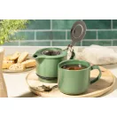 Set ceainic, 430 ml, 2509E17598, Everestus, Ø160x150 mm, Ceramica, Otel, Verde
