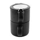 Set ceainic, 430 ml, 2509E17596, Everestus, Ø160x150 mm, Ceramica, Otel, Negru