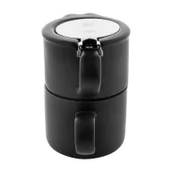   Set ceainic, 430 ml, 2509E17596, Everestus, Ø160x150 mm, Ceramica, Otel, Negru
