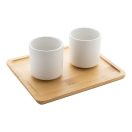 Set ceainic, 500 ml, 2509E17436, Everestus, 195x105x165 mm, Ceramica, Otel, Alb