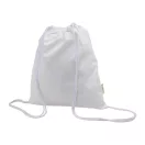 Saculet cu snur, 2509E17551, Everestus, 370x410 mm, Bumbac, Poliester, Alb