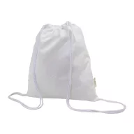   Saculet cu snur, 2509E17551, Everestus, 370x410 mm, Bumbac, Poliester, Alb