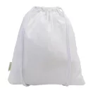 Saculet cu snur, 2509E17551, Everestus, 370x410 mm, Bumbac, Poliester, Alb