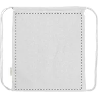   Saculet cu snur, 2509E17551, Everestus, 370x410 mm, Bumbac, Poliester, Alb