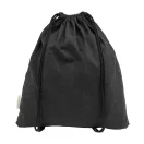 Saculet cu snur, 2509E17544, Everestus, 370x410 mm, Bumbac, Poliester, Negru