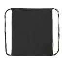 Saculet cu snur, 2509E17544, Everestus, 370x410 mm, Bumbac, Poliester, Negru