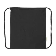   Saculet cu snur, 2509E17544, Everestus, 370x410 mm, Bumbac, Poliester, Negru