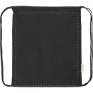 Saculet cu snur, 2509E17544, Everestus, 370x410 mm, Bumbac, Poliester, Negru