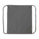 Saculet cu snur, 2509E17548, Everestus, 370x410 mm, Bumbac, Poliester, Gri