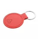 Breloc rotund, 2509E17913, Everestus, Ø50x2 mm, Poliuretan, Metal, Rosu