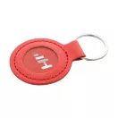Breloc rotund, 2509E17913, Everestus, Ø50x2 mm, Poliuretan, Metal, Rosu