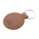 Breloc rotund, 2509E17911, Everestus, Ø50x2 mm, Poliuretan, Metal, Maro