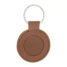 Breloc rotund, 2509E17911, Everestus, Ø50x2 mm, Poliuretan, Metal, Maro