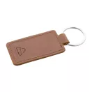 Breloc dreptunghiular, 2509E17915, Everestus, 40x77x2 mm, Poliuretan, Metal, Maro