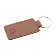   Breloc dreptunghiular, 2509E17915, Everestus, 40x77x2 mm, Poliuretan, Metal, Maro