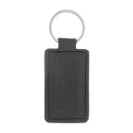   Breloc dreptunghiular, 2509E17914, Everestus, 40x77x2 mm, Poliuretan, Metal, Negru
