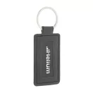 Breloc dreptunghiular, 2509E17914, Everestus, 40x77x2 mm, Poliuretan, Metal, Negru