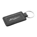 Breloc dreptunghiular, 2509E17914, Everestus, 40x77x2 mm, Poliuretan, Metal, Negru