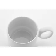   Cana 220 ml, 2509E17647, Everestus, Ø77x70 mm, Ceramica, Bambus, Alb