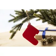  Ornament brad Craciun, 2509E17626, Everestus, 90x90x3 mm, Poliester, Iuta, Verde