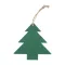 Ornament brad Craciun, 2509E17628, Everestus, 85x88x3 mm, Poliester, Iuta, Rosu
