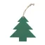 Ornament brad Craciun, 2509E17628, Everestus, 85x88x3 mm, Poliester, Iuta, Rosu