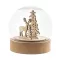Glob decorativ cu design de Craciun, 2509E17927, Everestus, Ø75x80 mm, Lemn, Natur