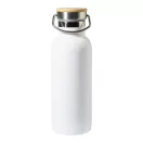 Sticla termos 500 ml, Everestus, 2601E15251, Ø70x220 mm, Otel, Bambus, Alb