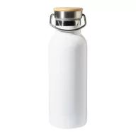   Sticla termos 500 ml, Everestus, 2601E15251, Ø70x220 mm, Otel, Bambus, Alb