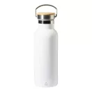 Sticla termos 500 ml, Everestus, 2601E15251, Ø70x220 mm, Otel, Bambus, Alb