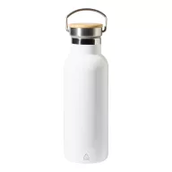  Sticla termos 500 ml, Everestus, 2601E15251, Ø70x220 mm, Otel, Bambus, Alb