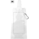 Sticla de apa 500 ml, Everestus, 2601E14866, 115x265 mm, Polietilena, Aluminiu, Alb