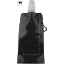 Sticla de apa 500 ml, Everestus, 2601E14862, 115x265 mm, Polietilena, Aluminiu, Negru