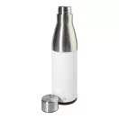 Sticla de apa, Everestus, 2610E18373, 350 ml, Ø71x270 mm, Otel inoxidabil, Polipropilena, Alb