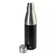   Sticla de apa, Everestus, 2610E18372, 350 ml, Ø71x270 mm, Otel inoxidabil, Polipropilena, Negru