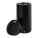 Sticla de apa, Everestus, 2610E18372, 350 ml, Ø71x270 mm, Otel inoxidabil, Polipropilena, Negru