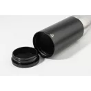Sticla de apa, Everestus, 2610E18372, 350 ml, Ø71x270 mm, Otel inoxidabil, Polipropilena, Negru