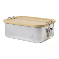   Caserola pentru alimente, 750 ml, Everestus, 2601E15129, 170x119x57 mm, Otel, Bambus, Argintiu, Natur
