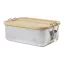 Caserola pentru alimente, 750 ml, Everestus, 2601E15129, 170x119x57 mm, Otel, Bambus, Argintiu, Natur
