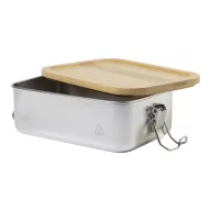   Caserola pentru alimente, 750 ml, Everestus, 2601E15129, 170x119x57 mm, Otel, Bambus, Argintiu, Natur