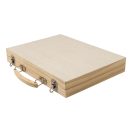 Set de desen si colorat, 66 piese, Everestus, 2601E14979, 289x215x42 mm, Lemn, Natur