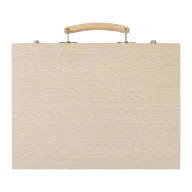   Set de desen si colorat, 66 piese, Everestus, 2601E14979, 289x215x42 mm, Lemn, Natur