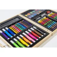   Set de desen si colorat, 66 piese, Everestus, 2601E14979, 289x215x42 mm, Lemn, Natur