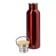   Sticla de apa 750 ml, Everestus, 2601E15141, Ø69x252 mm, Otel, Bambus, Rosu